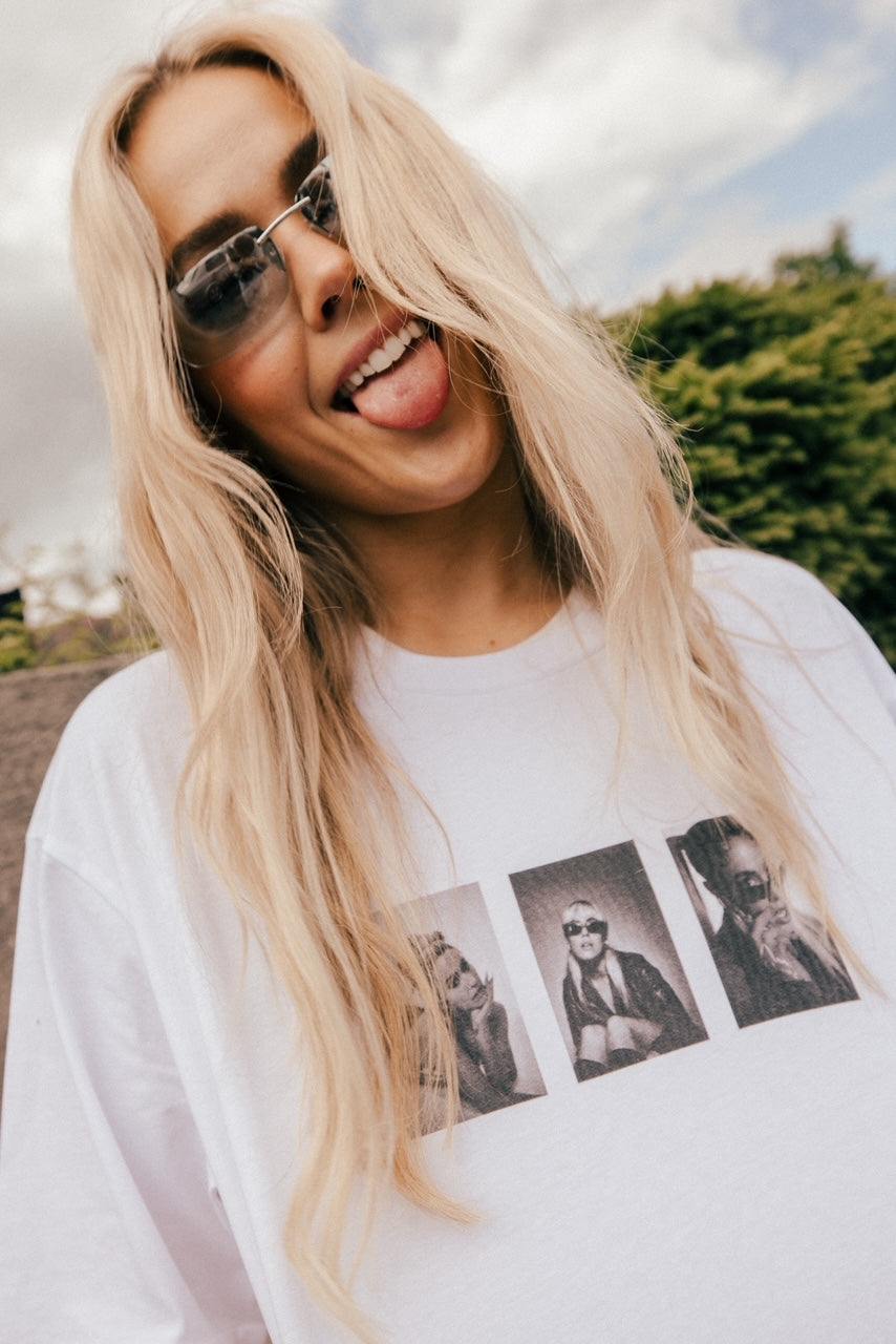 Julie Bergan Hvit T-skjorte