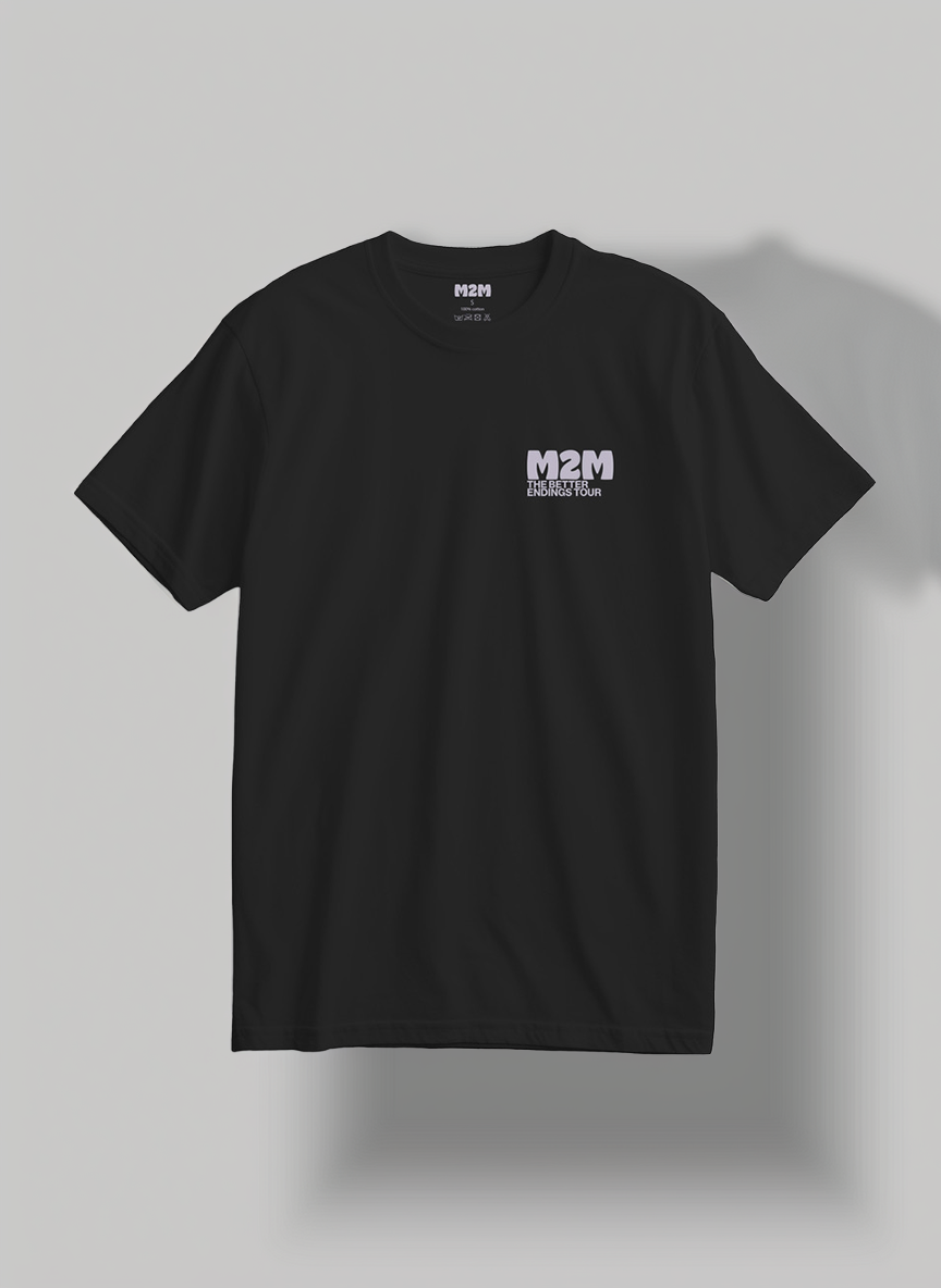 Better Endings Tour Logo T-Skjorte Sort