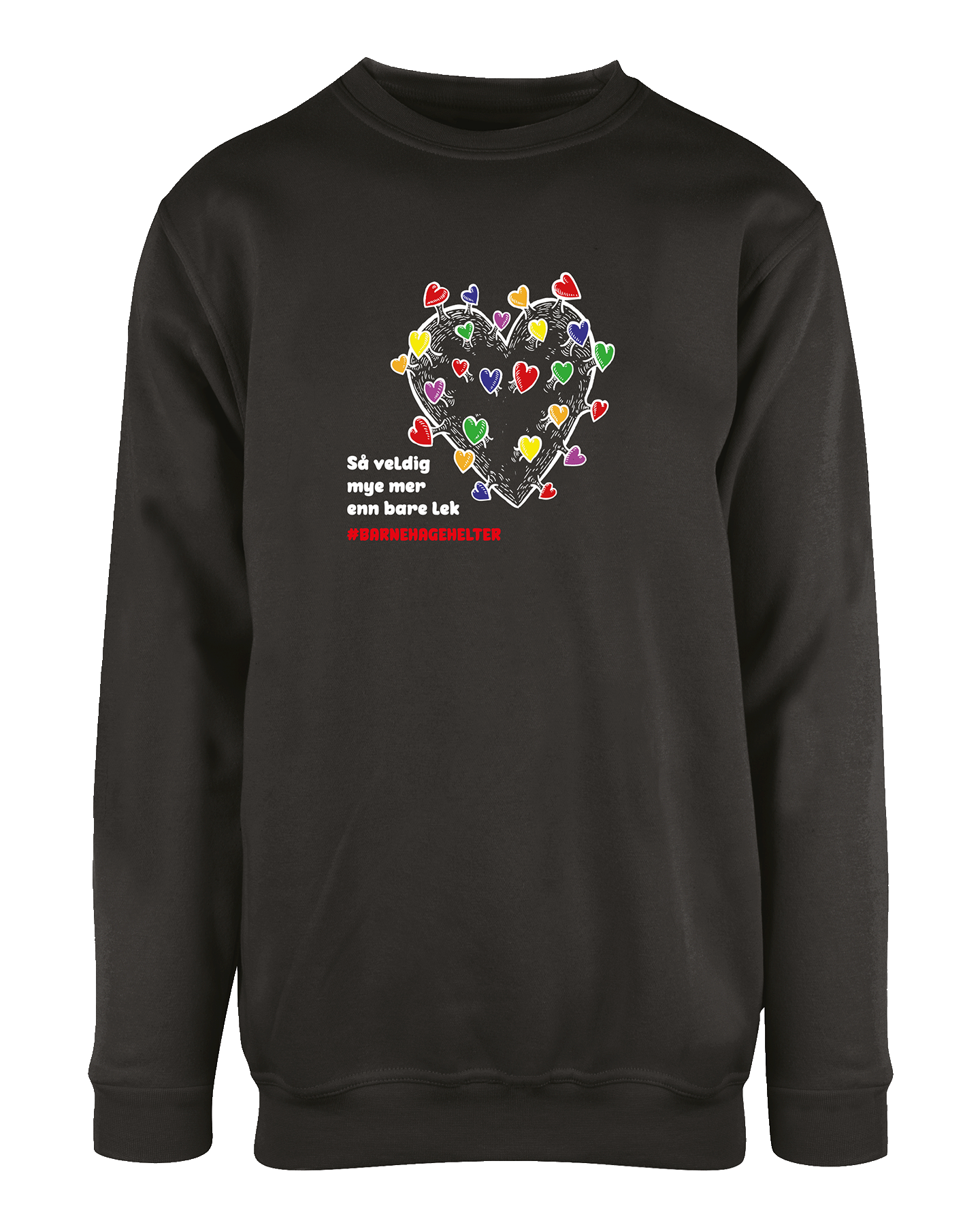 Barnehagehelter Genser Sort