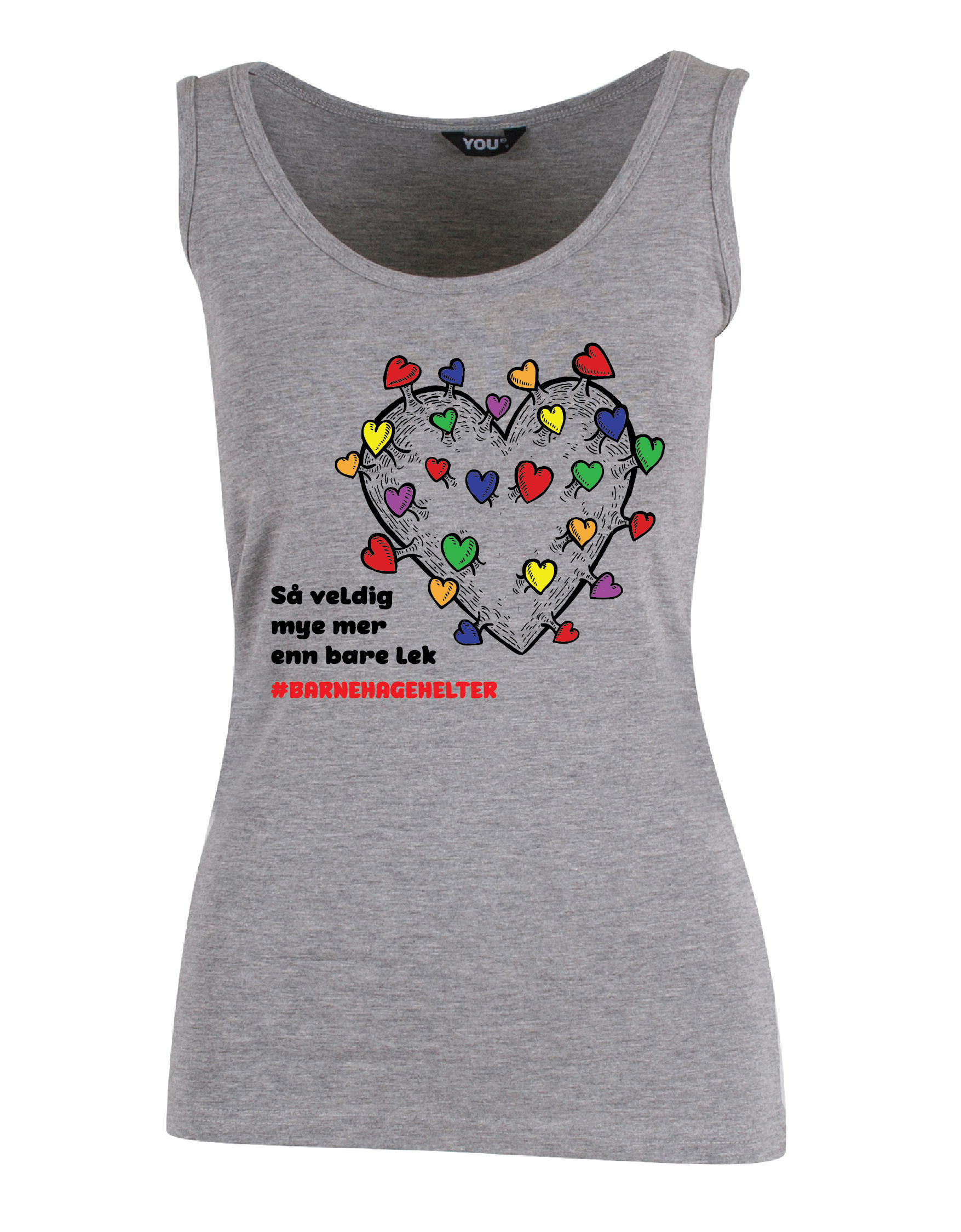 Barnehagehelter Grå Singlet