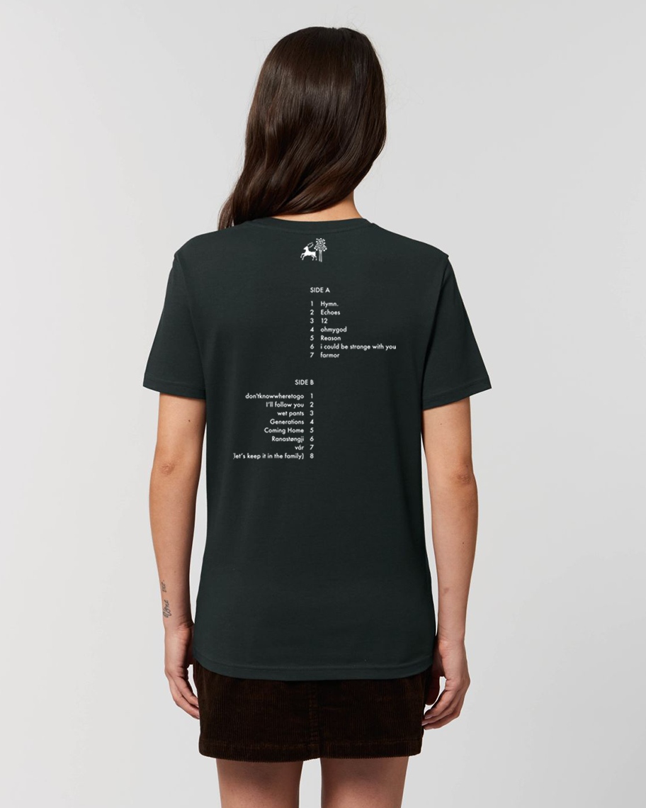 FAY WILDHAGEN SORT T-SKJORTE