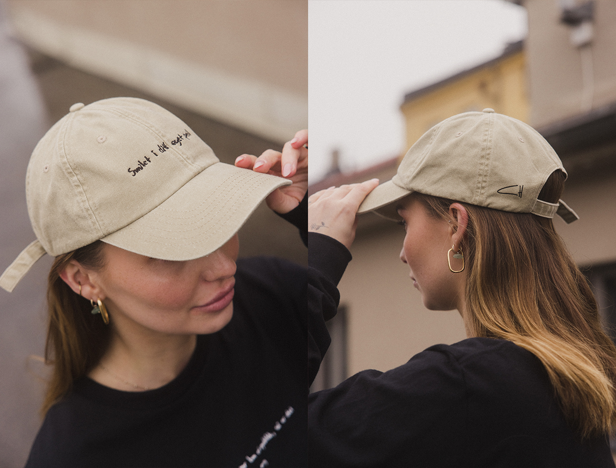 Vintage Denim Caps Smilet i ditt eget speil